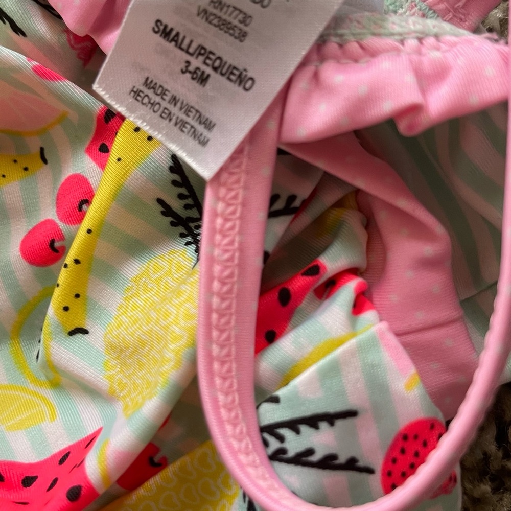 Colorful Fruit Print One Piece
